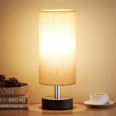PartageiZ Small Table Lamp for Bedroom - Bedside Lamps for Night Stands ...