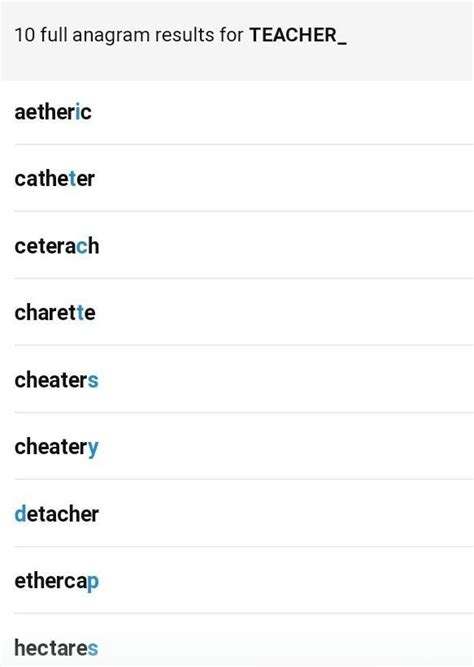 Make anagrams of given words 1) Teachen 2) Pen - Brainly.in