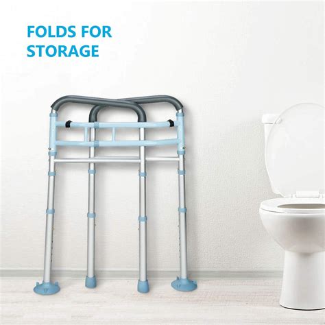 Buy OasisSpace Stand Alone Toilet Safety Rail - Heavy Duty Medical ...