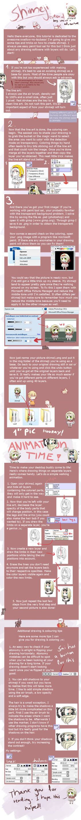 Shimeji Tutorial 的图像结果