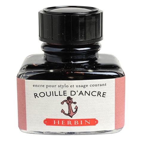 Herbin "D" Ink Bottle (Rouille D'Ancre - 30ML) 13058T - SCOOBOO ...