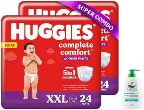 Buy Huggies Complete Comfort Wonder Pants, Double Extra Large (XXL ...