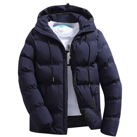 UAYOTSE Men's Lightweight Puffer Jacket Soft Warm Quilted Hooded ...