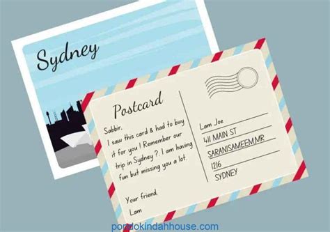 Image result for Postcard Address Example