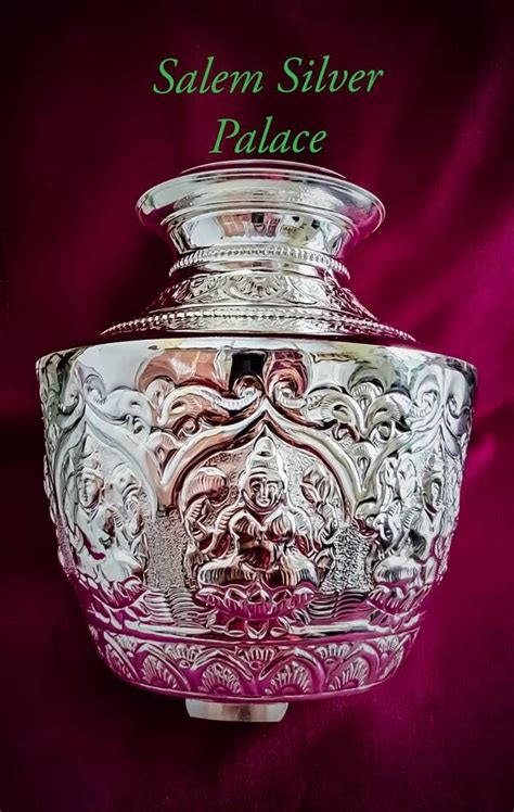 Silver AshtaLakshmi Kudam 80 Hallmark Silver Art... | Salem Silver ...