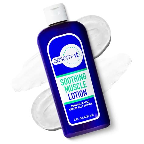 Epsom-It Soothing Muscle Magnesium Lotion – Epsom Salt Topical Cream ...