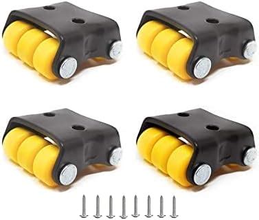 MHS Sliding Door Roller Wheels (4 Wheel Type For C Channel) : Amazon.in ...