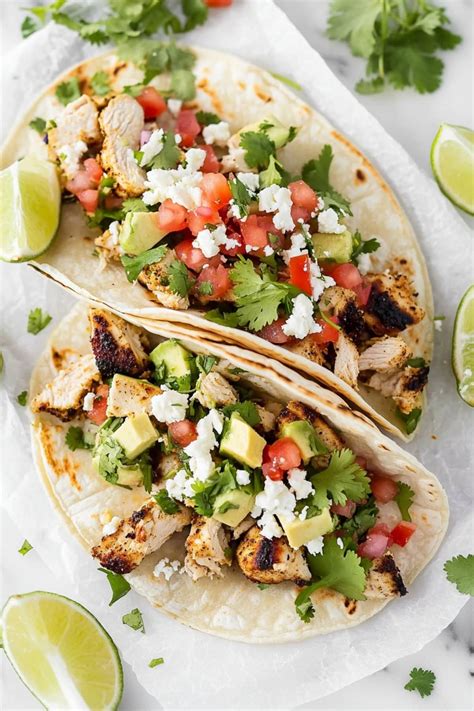 Cilantro Lime Chicken Tacos - Insanely Good