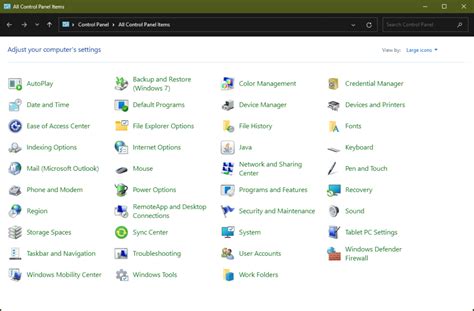 Classic Control Panel Windows 1.0 的图像结果