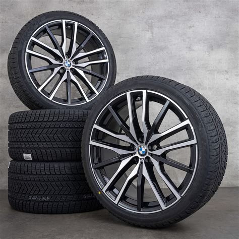 BMW 22 inch rims X5 G05 X6 G06 alloy winter tires wheels M742