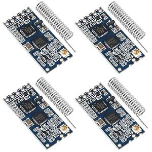 XIITIA 4pcs HC-12 433Mhz SI4463/SI4438 Wireless Serial Port Module ...
