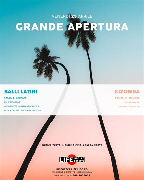 Grande Apertura - Estate 2025!, Life Lido Po Boretto, Guastalla, 25 ...