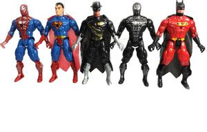 Upam Action figures Aveng Super Heroes 5 in 1 set with LED light on ...