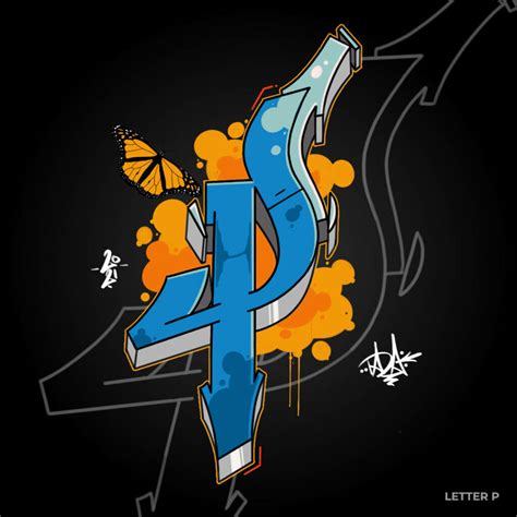 Graffiti Letter P: inspirational images and tutorial