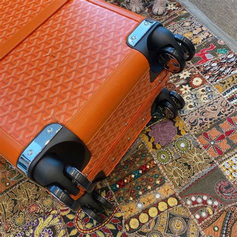 Goyard Travel Luggage 20 inch Orange Leather - AAA Bag