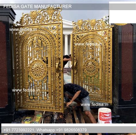 Modern Front Gate Design Folding Grill Gate Design 10 Feet Gate Design ...