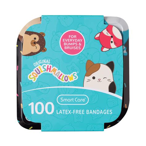 Smart Care Squishmallows Latex-Free Bandages, 100CT