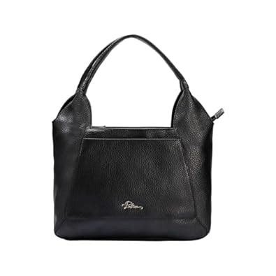 Buy Police Insignia Women's Vegan Leather Handbag | Elegant Black ...