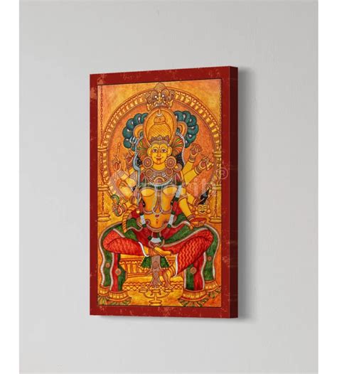 Buy Thirumandhamkunnu Bhagavathy Kerala Mural Canvas Giclee Print ...