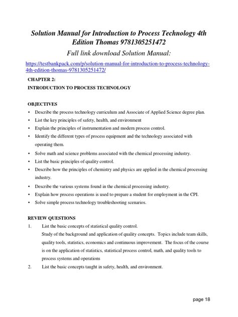 Image result for Introduction to Process Technology PDF