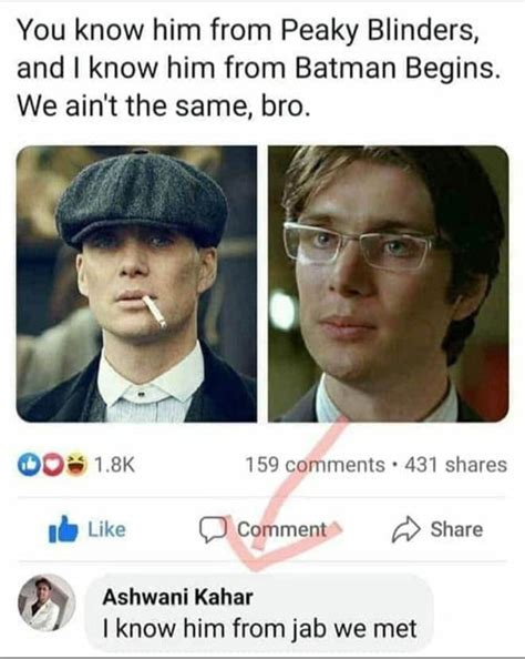 People Think Cillian Murphy Looks Exactly Like Shahid Kapoor In 'Jab We ...