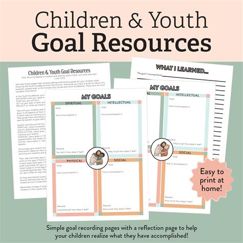 Children and Youth Goal Resources // LDS Primary, LDS Youth, 2025 Primary Theme, LDS Youth Theme ...