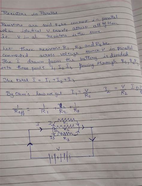 explain equivalent resistance when resistors are connected in parallel ...