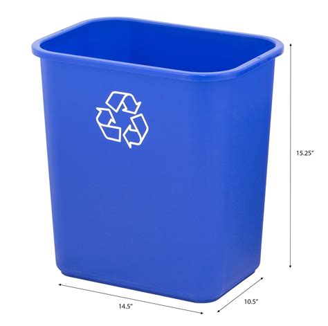 United Solutions 7 Gallon / 28 Quart Space Saving Recycling Bin, Fits ...