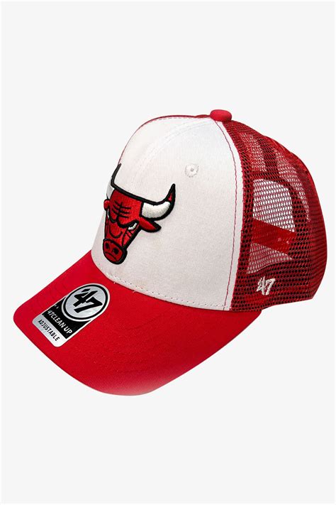 Red & White Chicago Bulls Baseball Cap - S24 - MCP134R – Sclothers