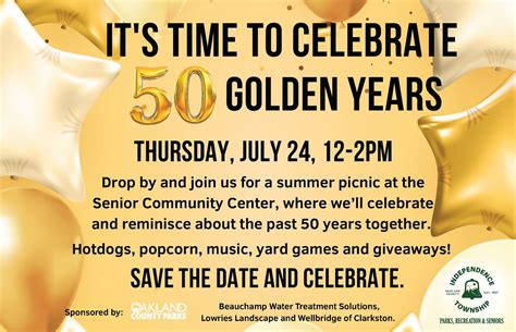 50th Anniversary Picnic - Senior Community Center, Independence ...