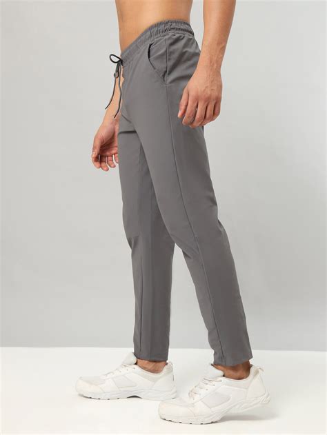 Men Solid Relax Fit Trackpants with DURACOOL+