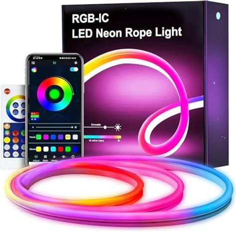 Buy Lucario Smart Neon Rope Lights,RGB Neon Lights Color Changing with ...