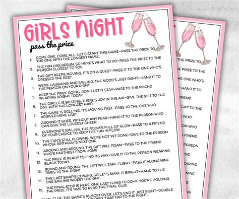 Girls Night Pass The Prize – The Hustling Cat Lady