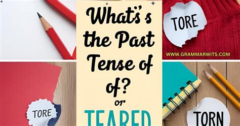 What's the Past Tense of Tear? Is it Tore, Teared or Torn?