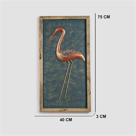 Buy Vedas Metal Flamingo Wall Accent from Vedas at just INR 6199.0