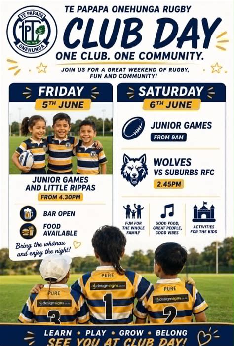 Rugby - Club Day!, Fergusson Domain, Auckland, 5 June to 6 June | AllEvents