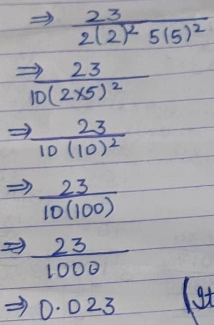 23/2³.5² state whether it is a terminating decimal or not without ...