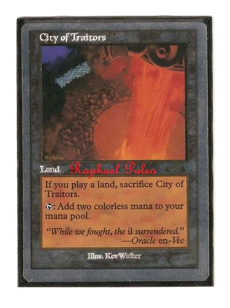 Anyone know where I can acquire Foil City of Traitors