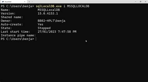 How to Connect to LocalDB SQL Server 的图像结果
