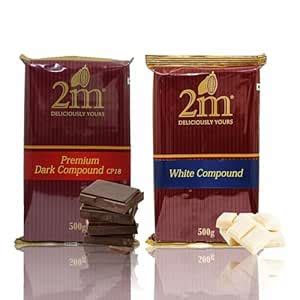 Konfiz 2M Dark(Cp-18)&White Compound Slabs-Perfect For Baking,Cake ...