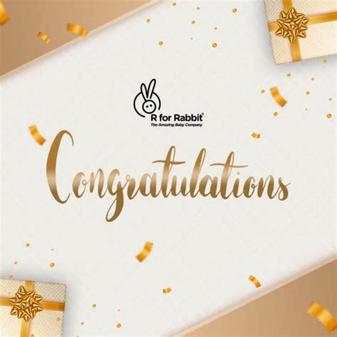Congratulations Gift Card: Perfect for New Parents - R for Rabbit