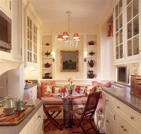 cozy kitchen sitting area