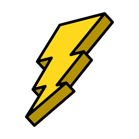 Green And Black Lightning Bolt Art Clipart Illustration of a Lightning ...