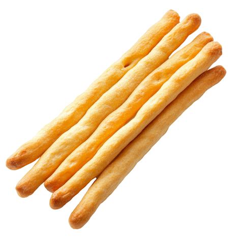 Delicious breadsticks isolated on a transparent background for culinary ...