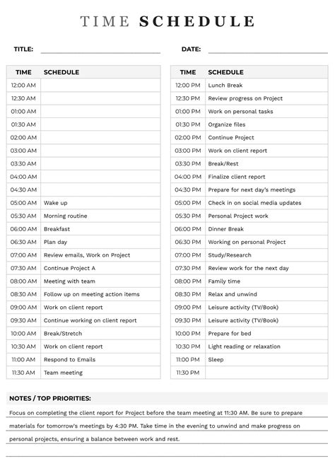 Making a Schedule 的图像结果
