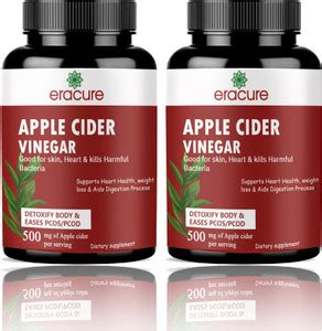 EraCure Apple Cider Vinegar Tablets with mother (H232) Price in India ...