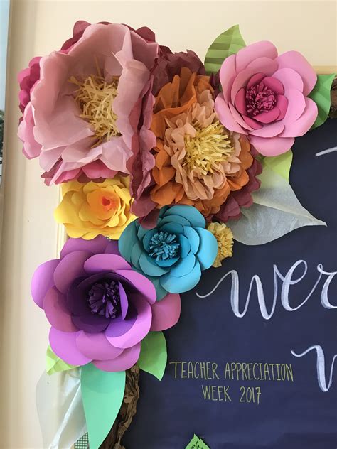 How To Make Paper Flowers For Bulletin Board at Cornelia Babcock blog