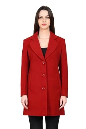 Buy YOUNG CLUB CLASSIC Women Solid Regular Fit Winter Coats-RED(L) at ...