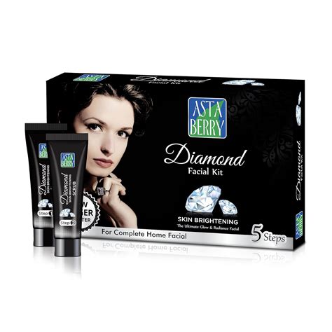 Astaberry Diamond Mini Facial Kit, 5 Steps for Skin Brightening ...