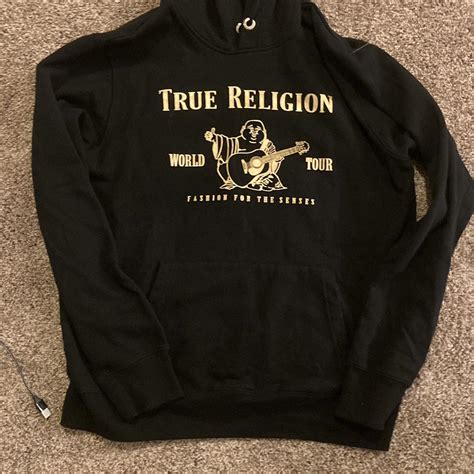 True religion hoodie - Depop